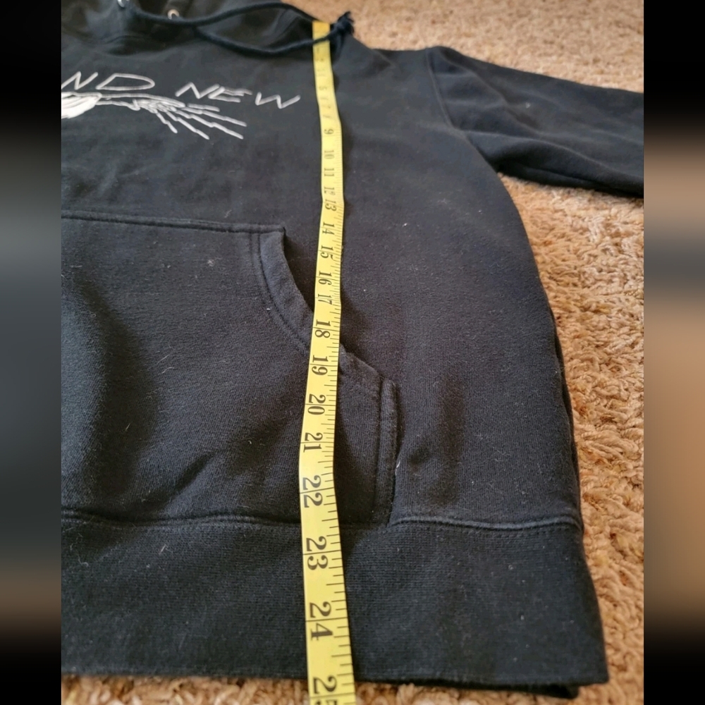Vtg Brand New Black Hand Of Doom Hooded Emo Band Sweatshirt! Jesse Lacey! Medium - Picture 6 of 8